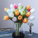 Buart Spring-Colors Tulip Flowers Artificial Luxury Big Tulip Valentine's Day Mother's Day Easter Home Kitchen Wedding Decorations(11pcs) by CozyNest Decor