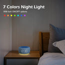 Buffbee Sound Machine & Alarm Clock 2-in-1, 0-100% Clock Face Brightness, Bottom Colored Light, Sleep Timer, Precise 30-Level Volume Control White Noise Machine - Twilight by TinyTreasures Baby Boutique
