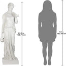 Design Toscano Hebe Greek Woman Patron of Youth Indoor/Outdoor Garden Statue, Estate Size, 62 inches tall, Cast Stone Resin, Antique Stone Finish by GreenHaven Gardens