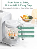 MOMYEASY Baby Food Maker, Baby Food Steamer and Puree Blender, Food Processor Chopper Grinder Steamer in-One, Auto Cooking & Grinding with Touch Control Panel&Self Cleans, BPA-Free by TinyTreasures Baby Boutique