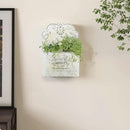 All Chic Metal Wall Planter Wall Mount Planter Wall Haning Planter Outdoor Metal Wall Planter Wall Vases for Flowers Shabby Chic Wall Decor for Rustic Farmhouse by GreenHaven Gardens