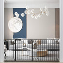 WAOWAO Baby Gate 76.38-81.10" Extra Wide Pressure Mounted Walk Through Swing Auto Close Safety Black Metal Toddler Kids Child Dog Pet Puppy for Stairs,Doorways,Kitchen by TinyTreasures Baby Boutique