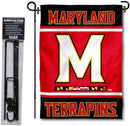 College Flags & Banners Co. Maryland Terrapins Garden Flag with Stand Holder by GreenHaven Gardens