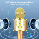 Microphone for Kids Voice Changer Karaoke Microphones Boy Girl Gifts Age 3-12 Portable Child Microphone Karaoke Kid Wireless Bluetooth Microphones Birthday by TinyTreasures Baby Boutique