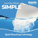 Sheets Laundry Club Laundry Detergent Sheets, 100 Loads - Fragrance Free Scent, Eco-Friendly, Quick-Dissolving Formula, Hypoallergenic, Septic Safe, Plastic-Free Packaging - 50 Sheets by CozyNest Decor