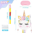 Foldable Unicorn Piñata - Unicorn Birthday Party Supplies Extendable Piñata with Blindfold Bat and Tassels Unicorn Birthday Party Decoration Games Folding Pink Unicorn Piñatas for Kids Classroom Game by TinyTreasures Baby Boutique