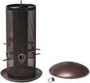 Nature's Rhythm Metal Hopper Bird Feeder, Dual Seed Compartments, 10 Feeding Ports, Holds 10lbs Seed, Attracts Cardinals, Titmice, Nuthatches by CozyNest Decor