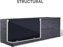 42 Inch Rectangular Concrete Planter（42Lx14Wx15H，58 Pounds）,Durable All-Weather Use with Drainage Holes,Large Rectangular Planter for Outdoor Indoor Plants by CozyNest Decor