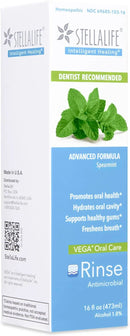 StellaLife Oral Rinse: Dry Mouth Mouthwash, Natural Daily Dental Hygiene for Healthy Gums, Fresh Breath, Sugar Free, Propolis, Xylitol, Advanced Healing After Dental Procedures (16 fl oz, Spearmint) by CozyNest Decor