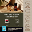 Gya Labs Myrrh Essential Oil for Skin - 0.34 Fl Oz - 100% Pure Natural Myrrh Oil for Diffuser, Face, Hair, Massages & Candle Making Scent by CozyNest Decor