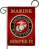 US Marine Corps Garden Flag Decor USMC Semper Fi Armed Forces Official United State Decorations Yard Military Memorabilia Banner Remembrance Wall Tapestry Retire Veteran Memorial Day Gifts Made In USA by GreenHaven Gardens
