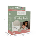 Natural Cotton Washable Nursing Pad, Essential for Newborn Care, Perfect Breast Pads for Leaking Milk, Nipple Pads for Nursing Newborns, Must-Have for Breastfeeding Moms (8 Pads per Package) by TinyTreasures Baby Boutique