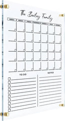 Acrylic Family Planner Wall Calendar - Personalized Calendar 2025, Personalized Dry Erase Board, Dry Erase Calendar, Monthly and Weekly Calendar, New Home Gift, Housewarming Gift by TinyTreasures Baby Boutique