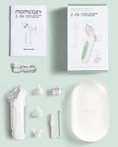 Momcozy BreezyClear™ 2-in-1 Electric Nasal Aspirator with Spray, Nasal Aspirator for Baby, 65kPa Nose Sucker with 4 Adjustable Suction Levels,Portable Electric Nose Cleaner,Light & Music Soothing by TinyTreasures Baby Boutique
