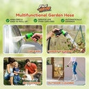 Flexi Hose Lightweight Expandable Garden Hose, No-Kink Flexibility, 3/4 Inch Solid Brass Fittings and Double Latex Core (150 FT, Black) by GreenHaven Gardens