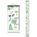 Green Plants Growth Chart for Kids Baby Height Chart Ruler Removable Canvas Wooden Frame Hanging Wall Rulers Measurement Charts for Toddler Room Nursery Decor - 79"X7.9" with Black Wood by TinyTreasures Baby Boutique