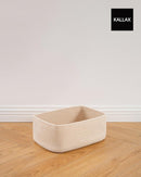 KALLAX Small Woven Basket, 13.5 x 9.5 x 5 Inches, Storage Basket for Organizing, Cute Small Rope Shelf Closet Cube Storage Bins Baskets for Shelves, Dog Toy Gift Baskets Empty, 3 Packs, Beige by TinyTreasures Baby Boutique