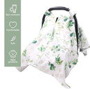 TANOFAR Car Seat Cover Baby, Carseat Covers Baby Boy Girl, Peekaboo Opening Infant Car Seat Cover for Winter, Warm & Cozy, Green Leaf by TinyTreasures Baby Boutique