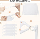 STORAGE MANIAC Sweater Drying Rack, Mesh Clothes Drying Rack, Stackable Laundry Drying Rack, Lay Flat Dryer for Delicates, Portable Dry Rack for Indoor or Outdoor, White, 4-Pack by TinyTreasures Baby Boutique