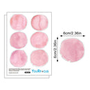 Pink Polka Dot Wall Decals 36pcs Watercolor Dots Wall Sticker for Kids, Baby Girls, Teens, and Nursery Room (6 Sheets) - Each Dot: 2.36 x 2.36 inch by TinyTreasures Baby Boutique