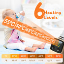 Portable Bottle Warmer with Night Light On The Go Baby Milk Warmer Milk Formula Warmer for Home Travel with 6 Heating Levels by GBruno Store