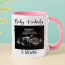 Personalized Promoted To Mommy EST. 2026 Accent Coffee Mug, Pregnancy Announcement White Ceramic Cup Gift For New Mom, Custom Name & Picture Ultrasound Baby Coffee Cup 11 15 Oz, Future Mommy Teacup by TinyTreasures Baby Boutique