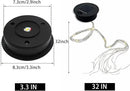 Solar Panel Lantern Lid - Waterproof Led Garden Lights, 2 Pack (Warm/Warm) by GreenHaven Gardens