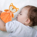 Pro Goleem Fox Security Blanket Orange Soft Baby Lovey Unisex Lovie Baby Gifts for Newborn Toddler Snuggle Toy Stuffed Animal 16 Inch by TinyTreasures Baby Boutique