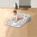 Baby Lounger for Newborn Portable Bag,Baby Lounger Play Mat for Awake-Time,Newborn Babies Essentials Gifts 0-24 Months Home Travel(Elephant Grey) by TinyTreasures Baby Boutique