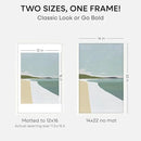Homeforia 14x22 Picture Frame White, High End Oak 14x22 White Wood Frame with Mat 12x16 Photo, 14 x 22 Wooden Poster Frames Matted to 12 by 16, 22x14 Hanging Frames, Tempered Glass, Wall Kit, Set of 1 by CozyNest Decor