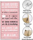 We Are A Team Office Signs Decor, In This Office Sign, Hanging Wood Sign Office Décor, Motivational Quotes Wall Décor, Office Wall Art, Human Resources Office Wall Décor, Team Gift, Gift for Leader F1 by CozyNest Decor