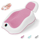 Baby Bath Support,Ideal for Babies Less Than 6 Months Old,with Thermometer-Adjustable Slope Newborn Bathtub, Baby tubs for Baby tubs for Newborn Essentials Must Haves (Pink) by TinyTreasures Baby Boutique