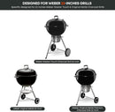 Stanbroil Grill Side Table for 22 Inch Weber Master-Touch & Original Kettle & Original Kettle Premium Charcoal Grills by GreenHaven Gardens