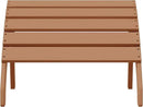 WestinTrends Dylan Outdoor Patio HDPE Adirondack Ottoman Footrest, Teak by CozyNest Decor
