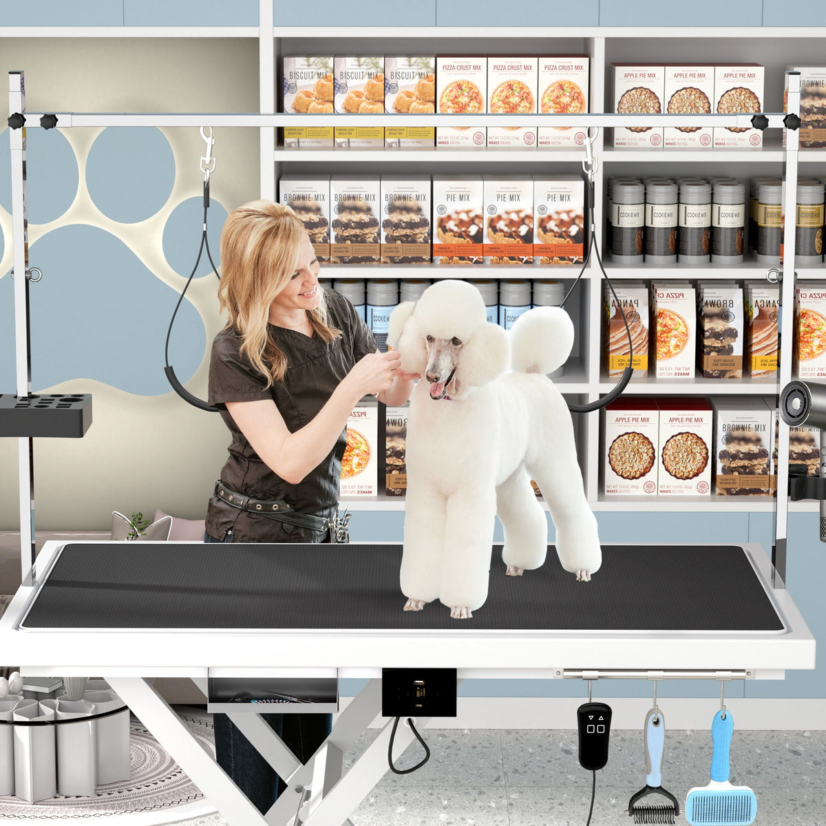 Super Deluxe Electric Pet Grooming Table, Height Adjustable, photo 8 of 19