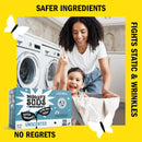 Molly's Suds Fabric Softener Dryer Sheets for Sensitive Skin | Plant-Based Static Reducer, Plastic-Free Packaging | Unscented (120 Sheets) by CozyNest Decor
