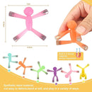 Magnetic Men, Whimsical and Colorful Humanoid Magnetic People Toys, 4pcs, Synthetic Resin by TinyTreasures Baby Boutique