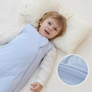 Mosebears Unisex Baby Sleep Sack 1.0 TOG, Supersoft Rayon Made from Bamboo Wearable Blanket with 2-Way Zipper (Sage&Blue,6-18 Months) by TinyTreasures Baby Boutique