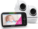 Baby Monitor with 2 Cameras and Audio - Video Baby Monitor with 960ft Long Range, Remote Pan-Tilt-Zoom, Night Vision, Temperature Sensor, 2-Way Talk, 8 Lullabies, 30-Hour Battery & No WiFi by TinyTreasures Baby Boutique