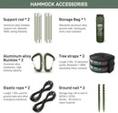 ETROL Camping Hammock with Mosquito Net,3 in 1 Function Parachute Portable Hammock,Double & Single Hammocks Tent for Travel Outdoor Indoor Hiking Patio - with Tree Straps,Carabiners,Aluminium Poles by GreenHaven Gardens