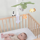 The Peanutshell Crib Mobile for Boys or Girls - White Musical Baby Crib Mobile with 12 Lullabies, Jungle Animal, Baby Safari Animals Nursery Decor by TinyTreasures Baby Boutique