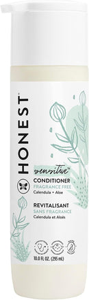 The Honest Company Silicone-Free Conditioner | Gentle for Baby | Naturally Derived, Tear-free, Hypoallergenic | Fragrance Free Sensitive, 10 fl oz by TinyTreasures Baby Boutique