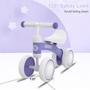 Baby Balance Bike Toys for 12-36 Months Kids Toy Boy and Girls Gifts Toddler Best First Birthday Gift Children Walker No Pedal Infant 4 Wheels Bicycle (Colorful, Purple-Light) by TinyTreasures Baby Boutique