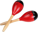 Maracas, Wooden Shaker Musical Percussion Instrument for Adult Kids Babies Toddlers, Red by TinyTreasures Baby Boutique