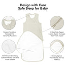 Rayon Made from Bamboo Sleep Sack 0-36 Months 1.0 Tog Ultra Soft Baby Wearable Blanket Toddler Sleeping Sack for Babies (Oat, XXL(24-36M)) by TinyTreasures Baby Boutique