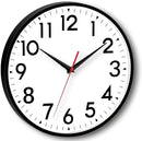 16 Inch Wall Clock, Large Wall Clocks Battery Operated, Big Silent Non-Ticking Analog Clock Decorative for Living Room, Office, Kitchen, Outdoor,Classroom, Bedroom, Bathroom, School(Black) by CozyNest Decor