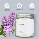 1OAK Soy Wax Scented Candles (Lilac) - Lilac Candle - Soy Candle for Home Scented - Long Burning Candles Premium - Hand-Poured (7oz.) by CozyNest Decor