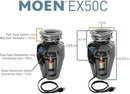 Moen Gray EX Series Prep Series 1/2 Horsepower Garbage Disposal, EX50C by CozyNest Decor