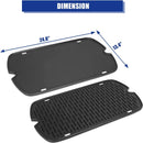 AJinTeby Cast Iron Griddle for Weber Traveler Portable Series Gas Grills Parts, Non-stick Griddle for Traveler Gas Grill, Camping Plate, for Weber Portable Grill Accessories with Carry Bag by GreenHaven Gardens