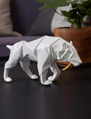 HAUCOZE Dinosaur Statue Arts Animal Figurine Modern Decor Leopard Sculpture Polyresin White 9.8inch by CozyNest Decor